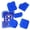 Blue, variant on Morrowind 5-in-1 Silicone Caulking Tool Set, Flexible Sealant Finishing Scraper for Kitchen Bathroom, Blue