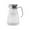 Clear, variant on Mecorevxz Hammered-patterned Steel Lid Glass Pitcher, 1.5 Liter Water Pitcher with Lid,Iced Tea Pitcher for Fridge,Carafe With Lid, Glass Water Jug For Juice, Milk, Cold Or Hot Beverages(Clear)