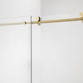 thumbnail image 5 of Vinnova Villena 60" W x 58" H Single Sliding Frameless Glass Tub Door in Brushed Gold, 5 of 11