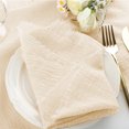 thumbnail image 6 of cpengpj Cotton Tassel Napkin Cloth Pleated Square Mouth Cloth Western Table Setting Cotton Linen Placemats for Wedding Bridal Baby Shower Tea Parties Decor, 6 of 6