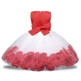 thumbnail image 4 of shqvo Baby Girl Tulle Sleeveless Dresses Toddler Bowknot Formal Party Wedding Flower Girl Dress Tutu Gown, 4 of 4