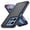 Black/Navy, variant on Heavy Duty Phone Case compatible with Motorola Moto G 2025, Moto G 2026 and Moto G Play 2026, Drop Protection Cell Phone Cover