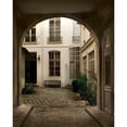 thumbnail image 3 of White, Milla 20x24 Black Modern Framed Museum Art Print Titled - Marais Courtyard, 3 of 5