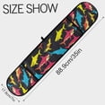 thumbnail image 3 of Dailycode Double Sided Oven Mitt with Loop Heat Resistant Kitchen Long Potholders 7" x 35" Colorful Sharks, 3 of 6