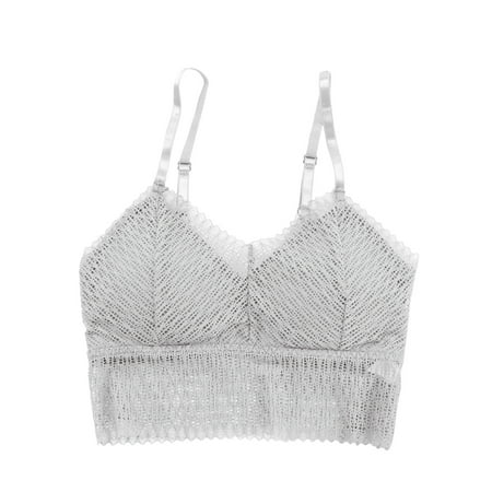 

ZMHEGW Womens Bras Lace Lace Bandeau with Removable Pads Seamless Bralettes Underwear