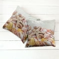 thumbnail image 2 of Ambesonne Ocean Throw Pillow Cover 2 Pack, Pile of Seashells Beach, 16", Coconut Cream Orange, 2 of 6