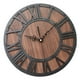 thumbnail image 2 of Reloj de pared digital romano con simulación de números romanos (envío negro sin batería), 2 of 7