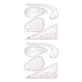 thumbnail image 4 of Bearachild 4 Pieces Pattern Sewing Ruler DIY Tailor Curve Metric Drafting Drawing Clothing Calibrated Half-round Manual Dressmaking uno 2piezas, 4 of 6