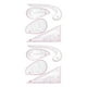 thumbnail image 3 of Billuyoard 4 Pieces Pattern Sewing Ruler DIY Drafting Clothing Drawing Calibrated Half-round Manual Tailor Dressmaking Curve Metric uno 2piezas, 3 of 6