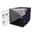 thumbnail image 3 of Navy Blue Dog Crate Cover, Numerous Botanical Ornamental Japanese Cherry Flower Blossoms Pattern, Easy to Use Pet Kennel Cover for Dogs, 35" x 23" x 27", Pale Pink Dark Indigo, by Ambesonne, 3 of 6