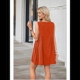 thumbnail image 4 of Minivestido Sin Mangas Rojo Ladrillo XS, 4 of 7