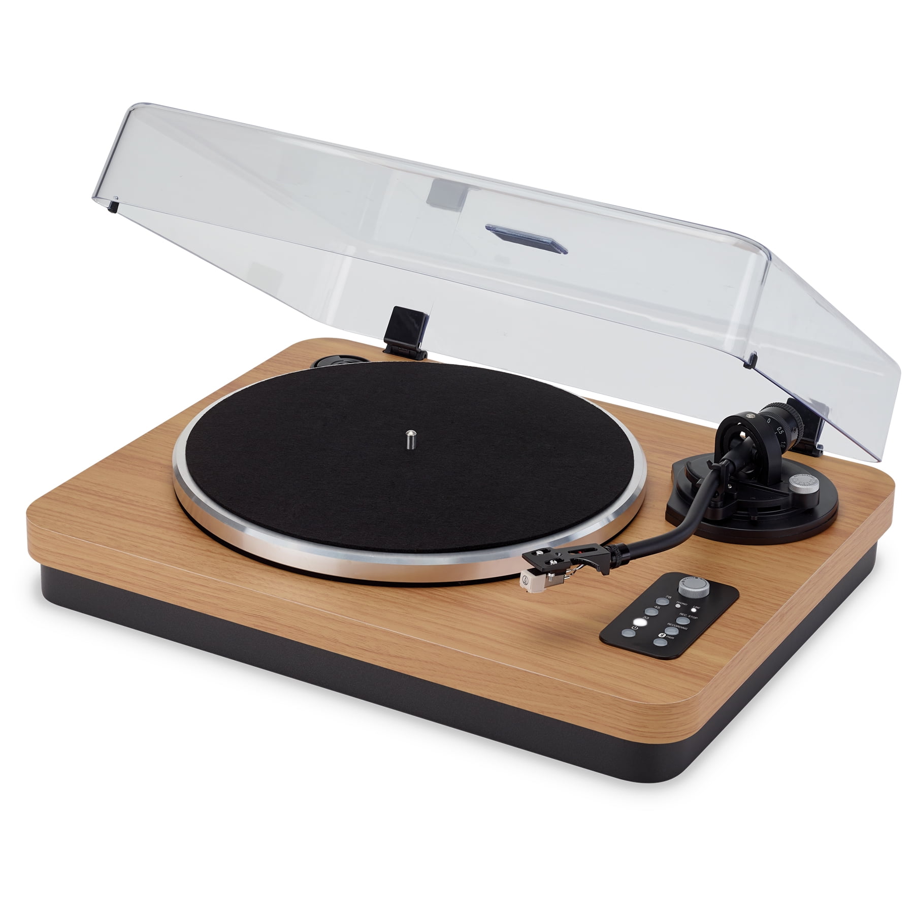 iLive Turntable with Bluetooth Transmitter, ITTB401DW, Dark Walnut