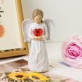 thumbnail image 3 of thovorrnl Guardian Angel Figurine Gifts for Women, Hand-Painted Home Decor Ornamentwith Glowing Heart, Healing Memorial Gift of Hope, Encouragement, 3 of 12