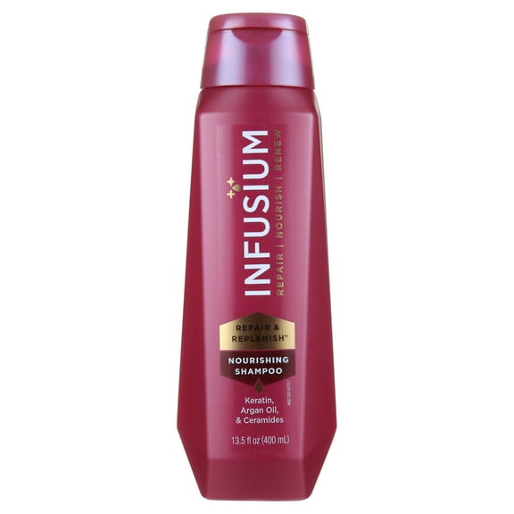 Infusium Repair & Replenish Nourishing Shampoo, with Keratin, for All Hair Types, 13.5 fl oz