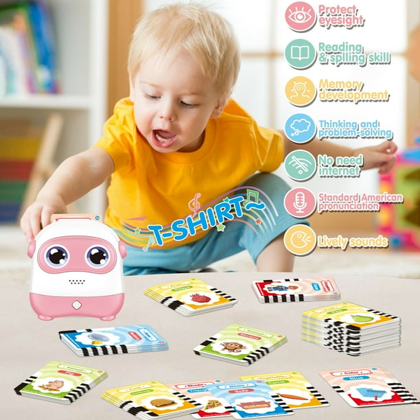 Fankiway Black Friday Deals Kids toys for Child Learning toys Talking Flash Cards with 110 Cards 220 Sight Words Preschool Educational toys Games