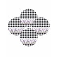 thumbnail image 7 of 13 Inch Round Placemats Set of 4, Purple Lavenders Non Slip Heat Insulation PP Table Mats, Spring Floral Black Plaid Farmhouse Washable Place Mats for Kitchen Dining Party Table Decor, 7 of 7