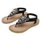 thumbnail image 1 of Zapatos de mujer Sandalias de plataforma resistentes al desgaste cómodas informales de tacón bajo con flores de cristal bohemio Wmkox8yii nm3060, 1 of 4