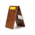 thumbnail image 1 of Cartera Cuero Pu Delgada Plegable Con Clip Billetera Xtellar cafe, 1 of 3