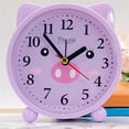 thumbnail image 4 of Réveil Rond Simple Multifonction Alarme Horloge de Table pour Salon Chambre Table de Chevet Super Silencieux Sans Tic-Tac, 4 of 6