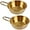 Gold, variant on 2-Pack Makgeolli Bowls, 304 Stainless Steel Korean Traditional Bowls Rice Wine Bowl with Handle, Hiking Soup Dish, Food Bowl Camp Cup, 4.7 Inch, 10 Ounces (Gold)