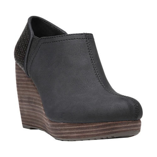 dr scholl's gray wedge booties