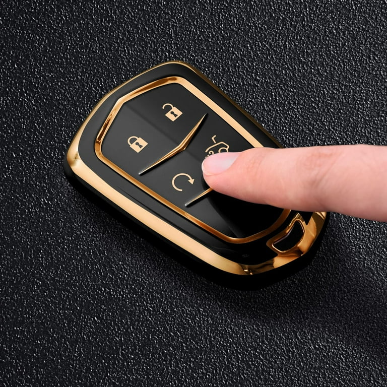 Key Fob Cover With Keychain - Soft TPU 360° Full Protection For