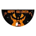 thumbnail image 2 of 2 Pack Pumpkin Halloween Bunting Flags, 35.4 x 15.7 Inch Half Circle Fan Banners with 6 Metal Clips for Porch Fence Entryway Garden Yard Outdoor Decor, 2 of 9