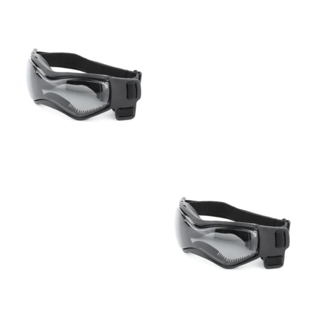 Greeniant 1 par de gafas para mascotas, reemplazo informal, Adorable natación, snowboard, gafas de animales, gafas, gafas de sol Negro 2piezas