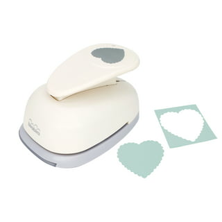 Taxutor 1/4 Inch Heart Shaped Hole Punch with Soft-Handled Punchers for  Paper