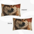 thumbnail image 2 of Yiaed Vintage Shiba Inu Art Print Brushed Microfiber Envelope Pillowcases, Standard,Envelope Closure Pillow Cases(Without Pillow Core)-16"x24", 2 of 6