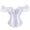 White, variant on Womens Shapewear Tummy Control Satin Corset Bodice Shaping Item With Piece Neckline Waist Cincher Lace Short Sleeve Shapewear For Sculpting And Bust Support White,XXXL