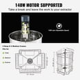 thumbnail image 3 of VEVOR Extracteur de Miel Électrique, Extracteur de Miel à 2/4 Cadres, Extraction Apicole en Acier Inoxydable, Extracteur de Miel avec Couvercle, Équipement de Centrifugeuse avec Support Réglable en Hauteur, 3 of 9