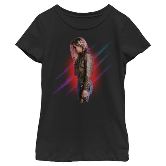 Girl's Wonder Woman 1984 Minerva Claw Graphic Tee Black Small