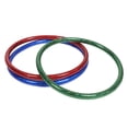 thumbnail image 1 of OUNONA 3pcs Agility Training Hoops Assorted Color Plastic Toys for Party Games with Children and Pets, 1 of 7