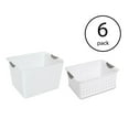 thumbnail image 2 of Sterilite Deep & Medium Ultra Plastic Storage Bin Organizer Basket Pair (6 Pack), 2 of 11