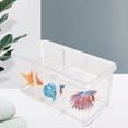 thumbnail image 4 of Small Fish Tank, Acrylic Compact Easy Cleaning 3 Grid Multicompartment Divided Fish Tank  for Home, 4 of 7