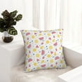 thumbnail image 6 of Pofeuu Tropical Fruit Print Double-sided plush pillowcase Square Throw Pillow Covers Pillows Cover for Living Room Bedroom Sofa Couch Cushion Cover（No pillow core）-24"x24", 6 of 7