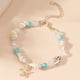 thumbnail image 5 of Pulsera bohemia con cuentas de caracol y estrella de mar, accesorio de verano para la playa con materiales naturales, joyería para ropa de playa, 5 of 6