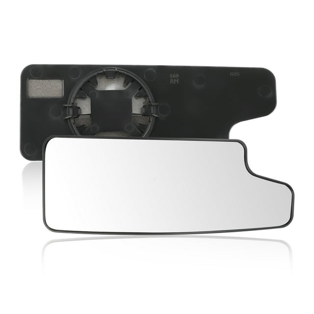 Cristal del Espejo Inferior del Lado Derecho para Chevy Silverado y GMC Sierra 1500 2500 HD 3500 HD 2019-2025, Cristal Convexo con Placa de Respaldo No. 84468913/GM1325215