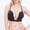 Black, variant on Helii Women U Shaped Deep V Bra, Seamless Push Up Multiway Convertible Bra