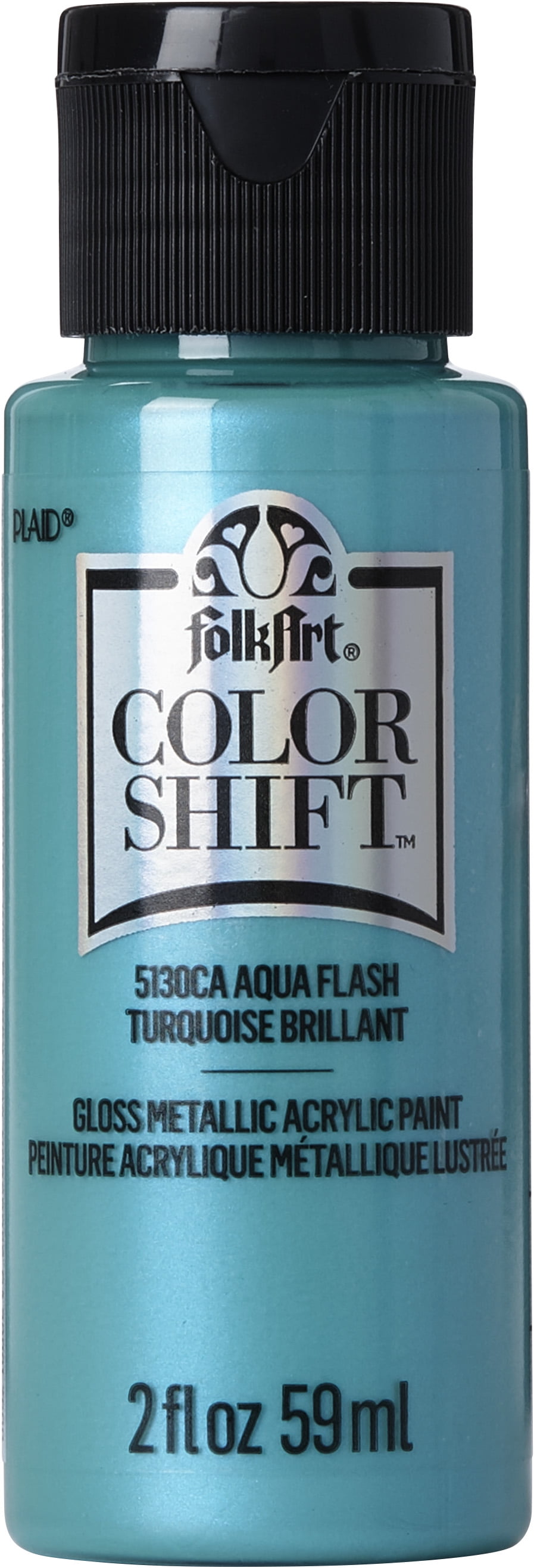 FolkArt Color Shift Acrylic Craft Paint, Gloss Finish, Aqua Flash, 2 fl oz
