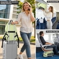 thumbnail image 6 of JIALIOU 14" Laptop Backpack Waterproof Airline Approved Stylish Casual Daypack for Travel Business College Work, Green Yellow Stripe, 6 of 8