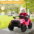thumbnail image 5 of SESSLIFE 12V Kids Ride On Car, Pink Electric Car for Girls, Motorized Riding Toys with Parents Remote Control, LED Lights, 5 of 10