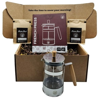 College Coffee Gift Set (6 Assorted items) Tumbler, French Press, Coffee,  Cream & Syrup - My College Crate … 