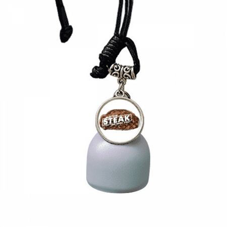 

Beef Food Meat Give Art Deco Fashion Wind Chimes Bell Car Pendant