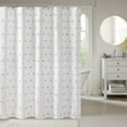 thumbnail image 3 of Gracie Mills Albert Polka Dot Shower Curtain with Pom Poms GRACE-7666 72x72 inches, 3 of 3