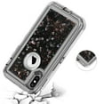 thumbnail image 6 of FIEWESEY Case for iPhone X,3 in1 Layers Hybrid Liquid Glitter Flowing Quicksand case Clear Soft Shockproof TPU Slim Protective Cover for iPhone X/XS(Black), 6 of 6