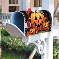 thumbnail image 5 of Halloween Scary Pumpkins Maple Leaves Decoration Mailbox Cover with Magnetic Strip Fall Harvest Mailbox Wraps Post Letter Box Cover Standard Size 21" X 18" for Garden Outdoor Yard Decor, 5 of 6