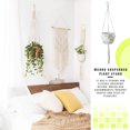 thumbnail image 4 of Inteprter Cestas colgantes 100 hechas a mano, soporte para plantas, macramé, colgador de plantas, maceta para colgar en la pared interior, soporte para Jardín y Patio No.34 Inteprter HA001777-34, 4 of 6