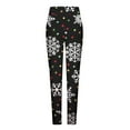 thumbnail image 5 of Njagoc3 Womens Christmas Print Skinny Stretch Casual Leggings - High Waist Long Pants for Holiday Wear, 5 of 5